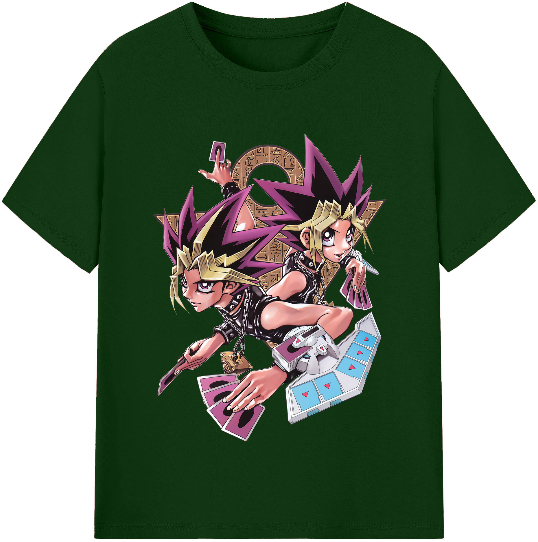 （画像用） 遊☆戯☆王 Yu-Gi-Oh! 綿100％半袖Tシャツ（フロントプリント）